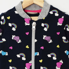 Load image into Gallery viewer, Navy Blue Unicorn Dream Full Sleeves Jacket
