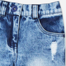 Load image into Gallery viewer, Blue Ripped Straight Fit Jeans
