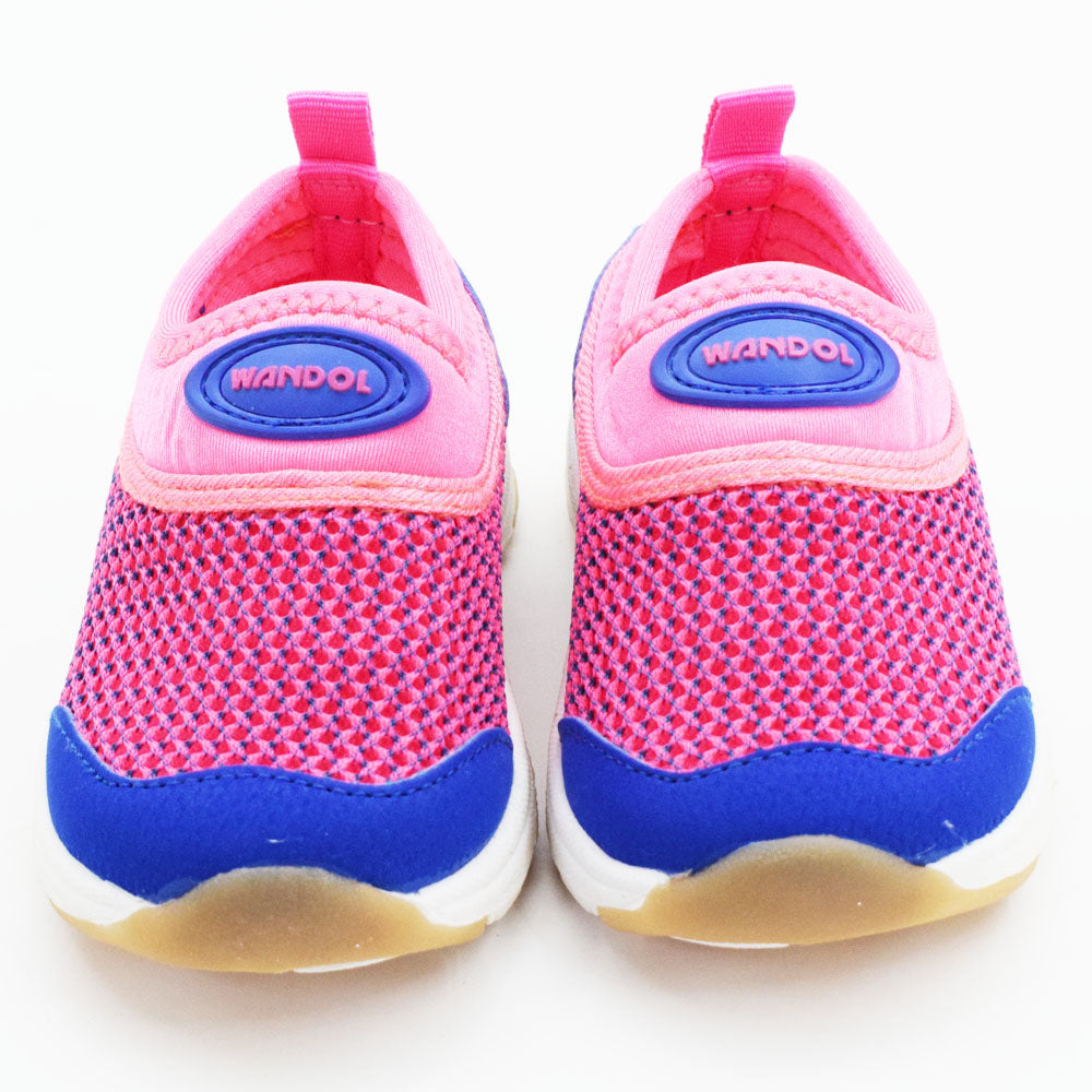 Pink Mesh Slip-On Sneakers