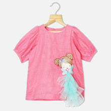 Load image into Gallery viewer, Coral Pink Doll Embroidered A-line Dress
