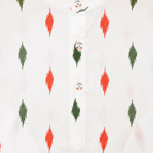 Load image into Gallery viewer, Tricolour Ikat Printed Kurta With Pajama
