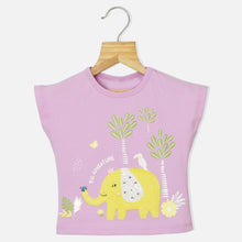 Load image into Gallery viewer, Lilac Elephant Applique Top
