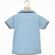 Load image into Gallery viewer, Blue Red Sound Collared T-shirt
