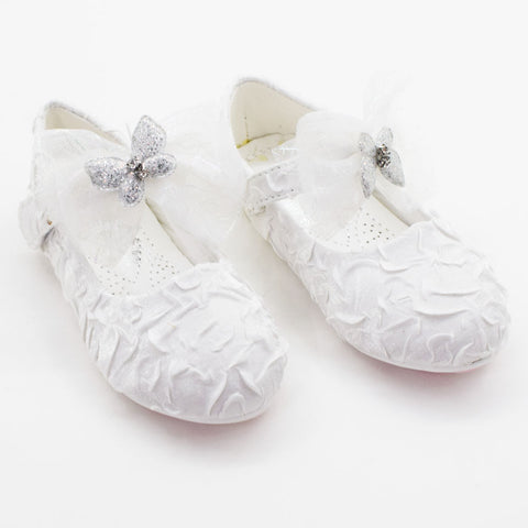 Pink & White Butterfly Velcro Strap Party Bellies