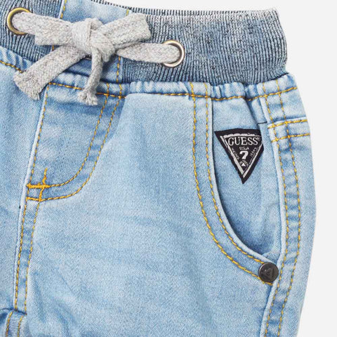 Light Blue Plain Shorts