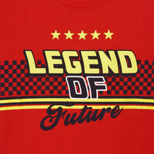 Load image into Gallery viewer, Red Legend Of Future Printed Half Sleeves T-Shirts
