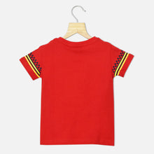 Load image into Gallery viewer, Red Legend Of Future Printed Half Sleeves T-Shirts
