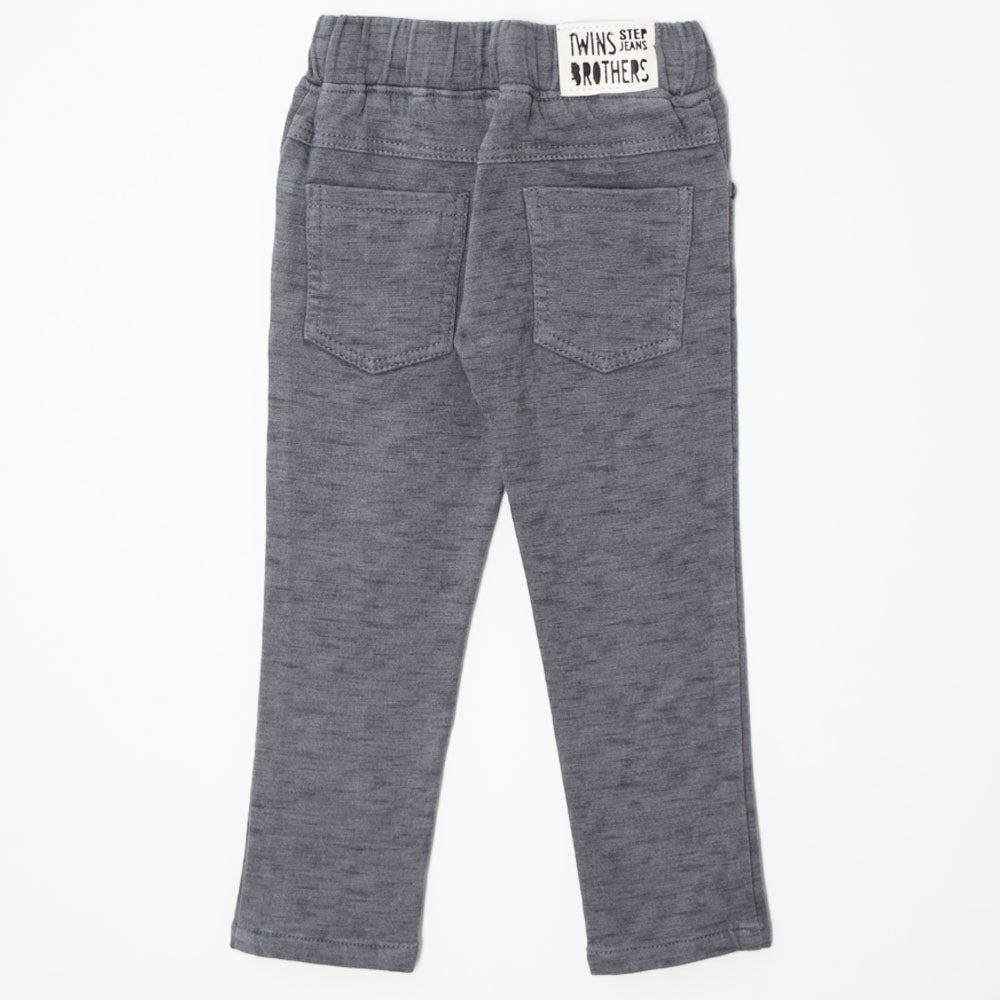 Textured Knit Trousers- Black, Grey & Olive