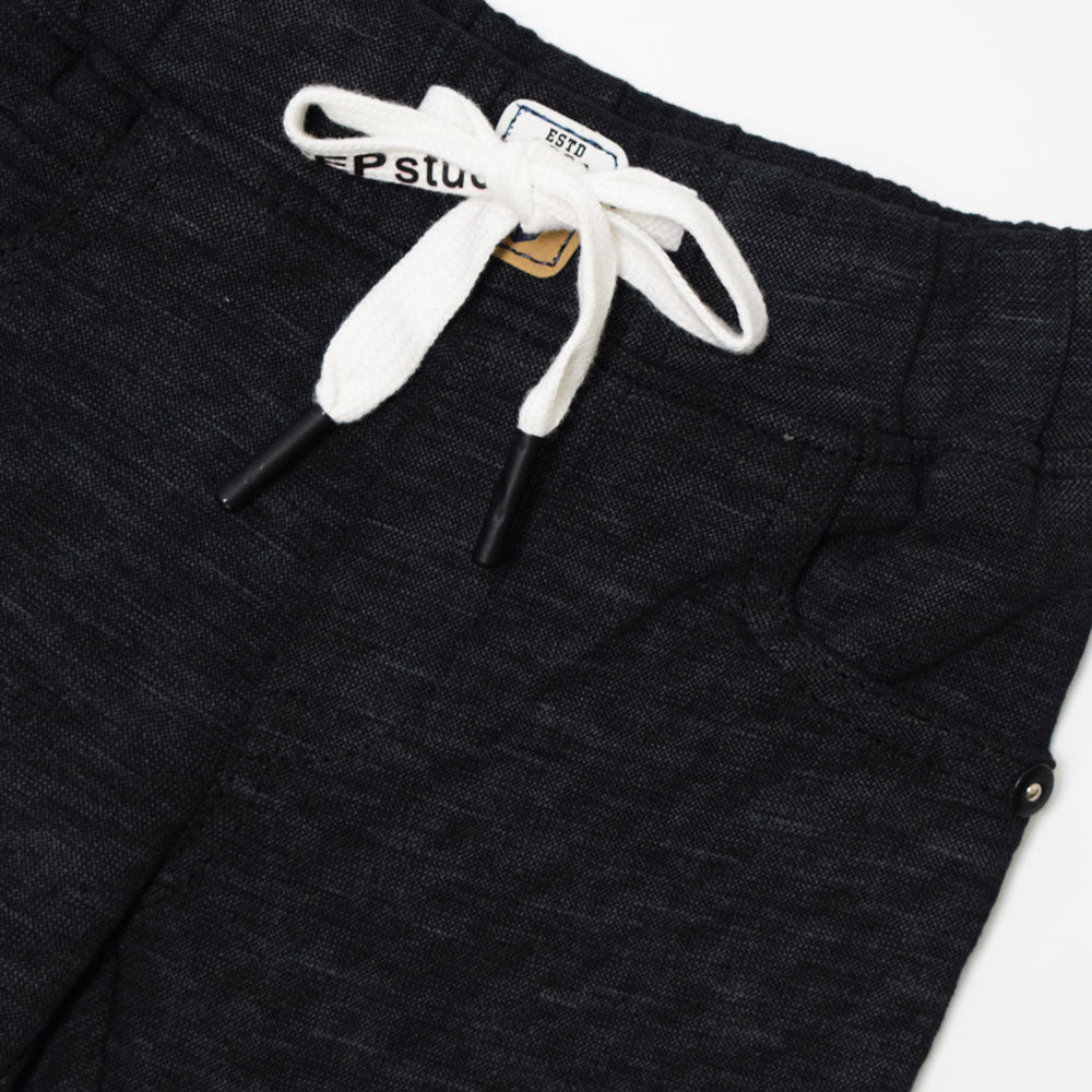 Textured Knit Trousers- Black, Grey & Olive