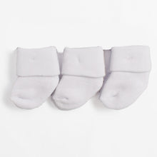 Load image into Gallery viewer, White Plain Baby Socks - Pack Of 3
