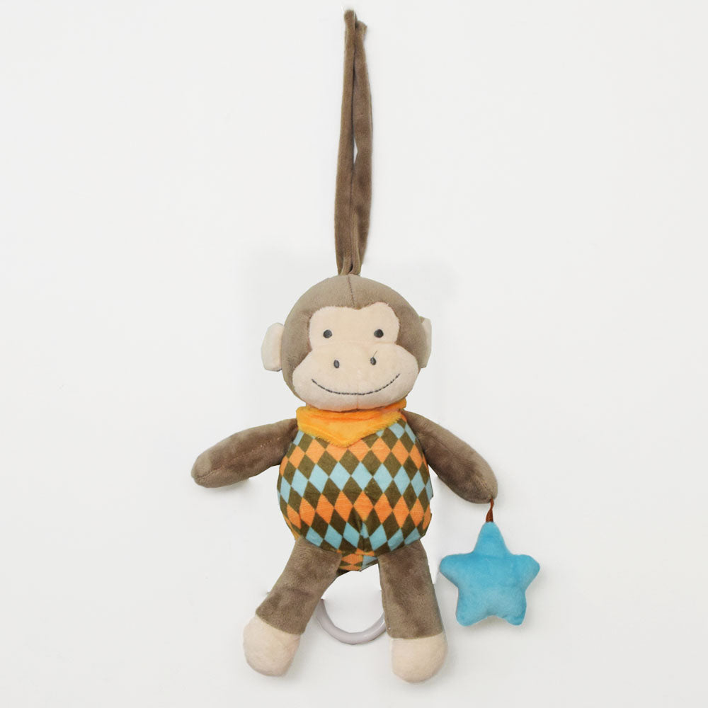 Grey Monkey Pulling Toy With Music