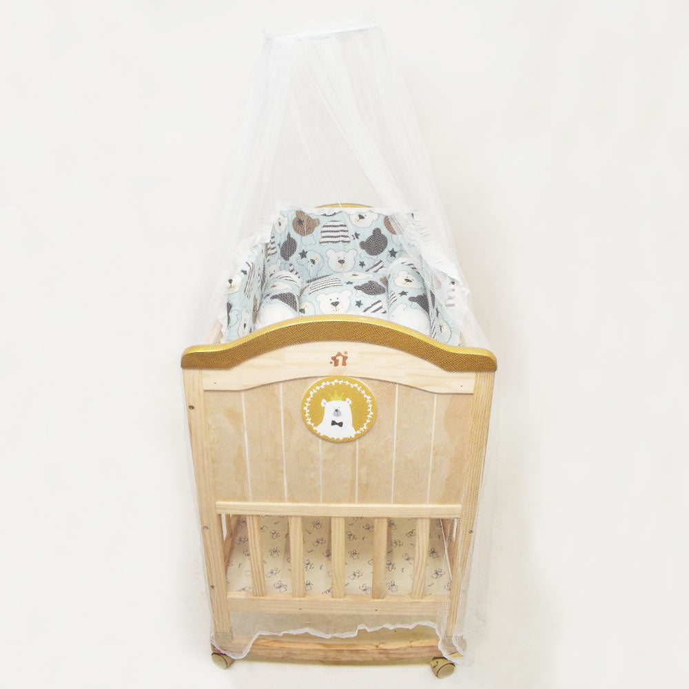Convertible Wooden Cot and Cradle