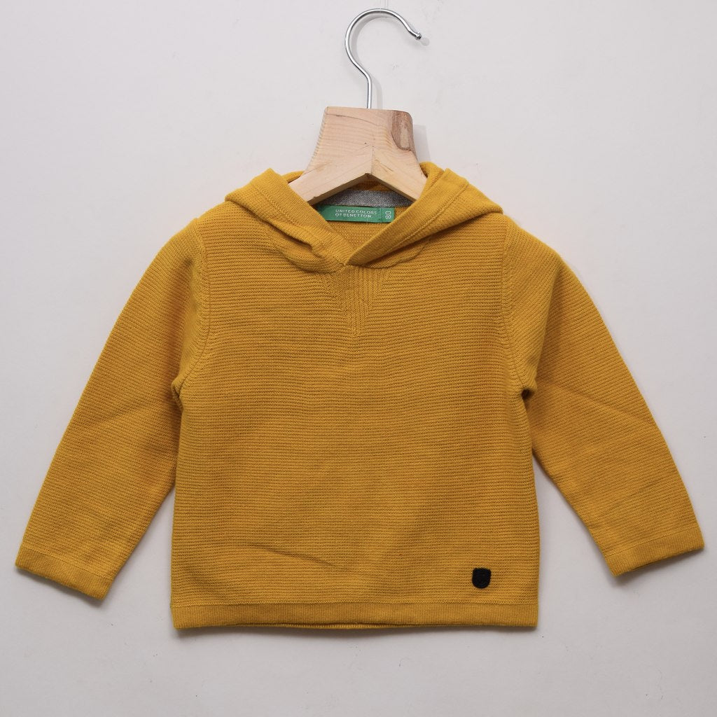 Mustard Hooded Sweatshirt