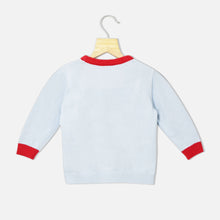 Load image into Gallery viewer, Light Blue Tractor Theme Full Sleeves Sweater
