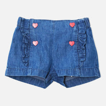 Load image into Gallery viewer, Denim Red Heart Shorts
