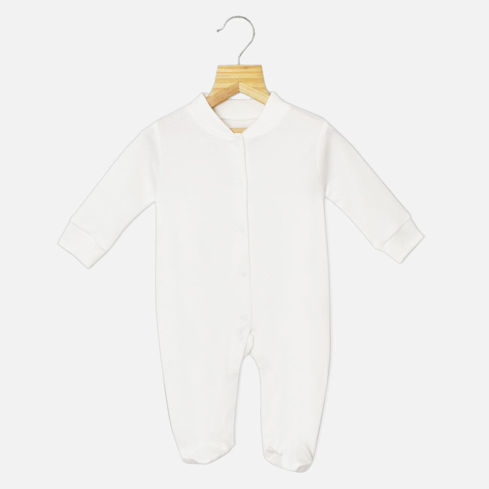 White Plain Full Sleeves Footsie