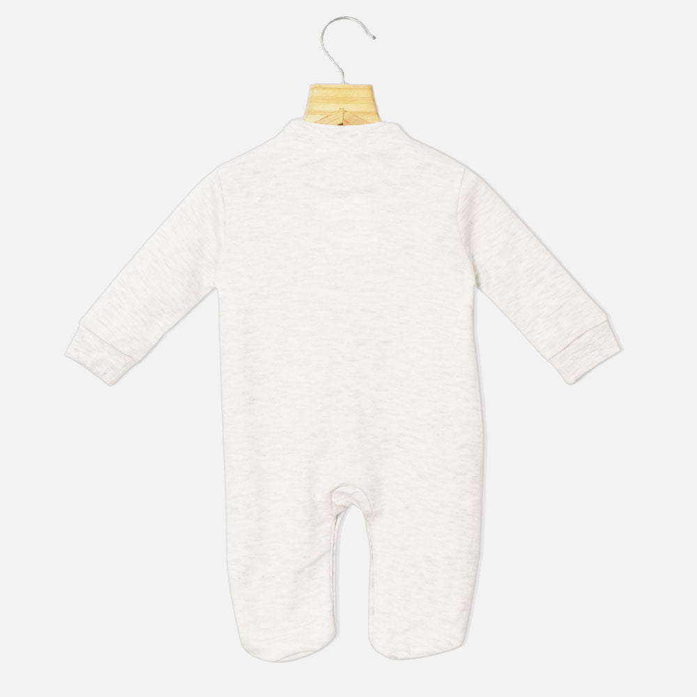 Pink And Grey Plain Full Sleeves Footsie