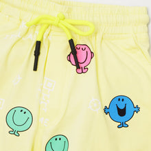 Load image into Gallery viewer, Mr Happy Theme Shorts-Yellow,Green, Blue &amp; White
