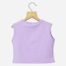 Load image into Gallery viewer, V-Neck O-Ring Detail Sleeveless Top- Peach &amp; Lavender
