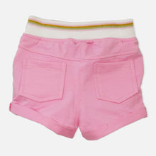 Load image into Gallery viewer, Roll-Up Hem With Rib Waist Shorts-Pink, Blue &amp; Yellow
