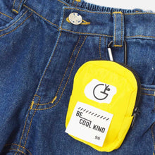 Load image into Gallery viewer, Light &amp; Dark Denim Shorts With Pouch Keychain
