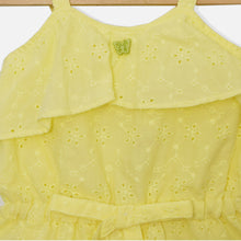Load image into Gallery viewer, Chikankari Cotton Sleeveless Jumpsuit- Yellow, White, Blue &amp; Pink
