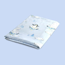 Load image into Gallery viewer, Blue Arctic Organic Cot Bedsheet
