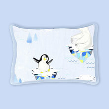 Load image into Gallery viewer, Blue Arctic Organic Rai Pillow
