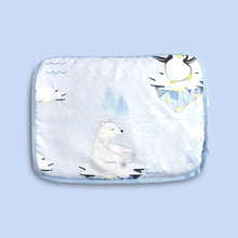 Load image into Gallery viewer, Blue Arctic Organic Rai Pillow

