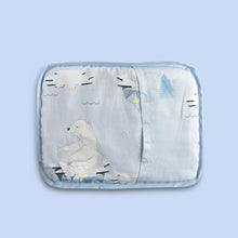 Load image into Gallery viewer, Blue Arctic Organic Rai Pillow
