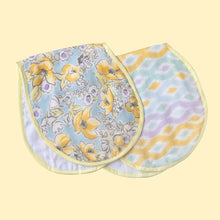 Load image into Gallery viewer, Multi-Color Delilah Bamboo Muslin Burp Cloths - Pack of 2
