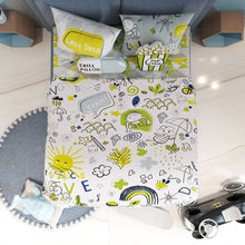 Load image into Gallery viewer, Green Doodle Land Kids Single &amp; Double Comforter
