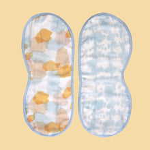 Load image into Gallery viewer, Multi-Color Shibori Bamboo Muslin Burp Cloths - Pack of 2
