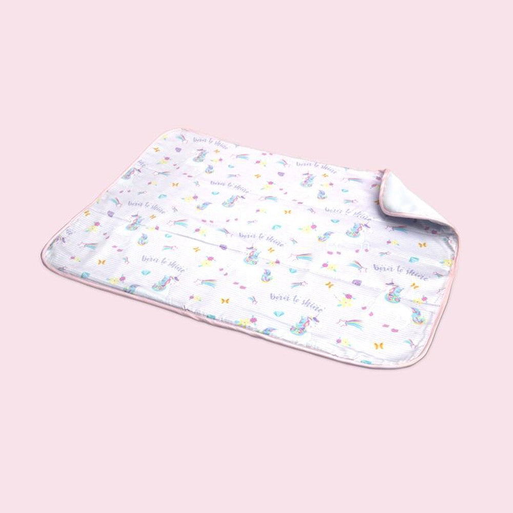 Pink Unicorn Organic Bed Protector