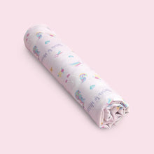 Load image into Gallery viewer, Pink Unicorn Organic Cot Bedsheet
