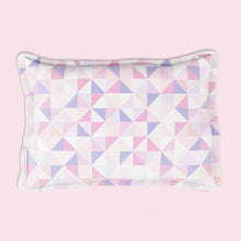 Load image into Gallery viewer, Pink Geometric Organic Rectangle Pillow
