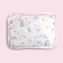 Load image into Gallery viewer, Pink Unicorn Organic Rai Pillow
