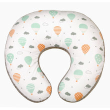 Load image into Gallery viewer, Grey Hot Air Balloon Printed Nursing Pillow Cover
