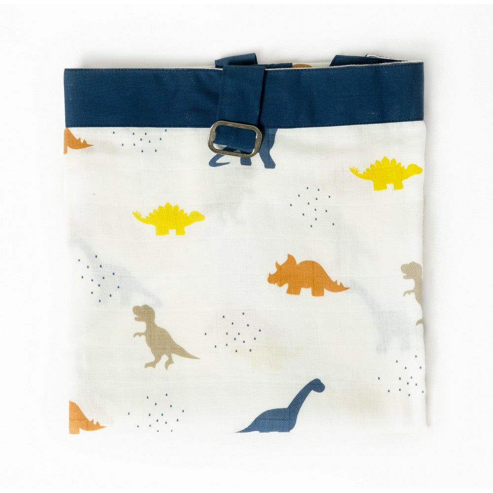 Navy Little Dino Printed Nursing Apron