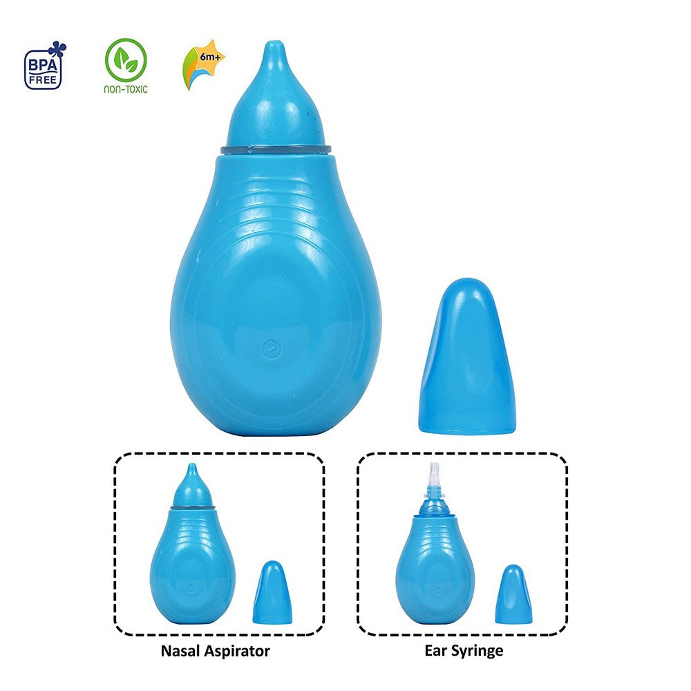 Blue Nasal Aspirator With Ear Syringend
