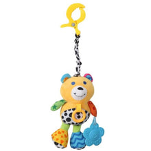 Load image into Gallery viewer, Yellow Bear Soft Pulling Toy With Attached Teether
