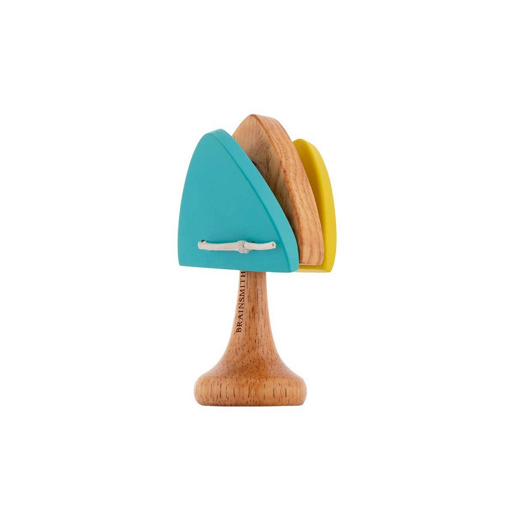 Swoora Triangle Castanet Wooden Clapper Rattle Toy