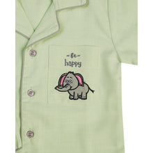 Load image into Gallery viewer, Pastel Green Elephant On Pocket Nightwear
