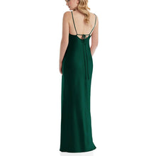 Load image into Gallery viewer, Green Cowl Neck With Spaghetti Strap Maternity Gown
