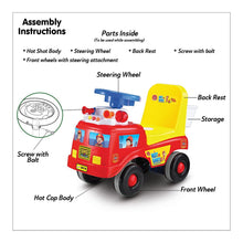 Load image into Gallery viewer, Skoodle Powerplay Fire Rescue Squad Hot Shot Light &amp; Sound Ride-On
