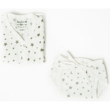 Load image into Gallery viewer, White Counting Sheep Printed Sleeveless Jabla &amp; Nappy - Pack Of 4

