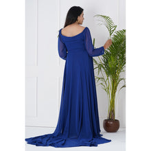 Load image into Gallery viewer, Blue Trail Maternity Gown
