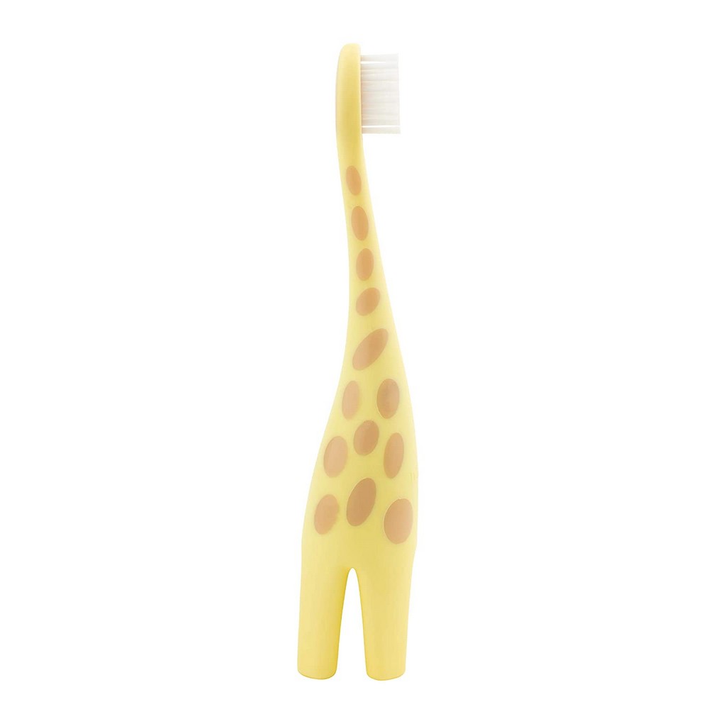 Yellow Giraffe Printed Toothbrush
