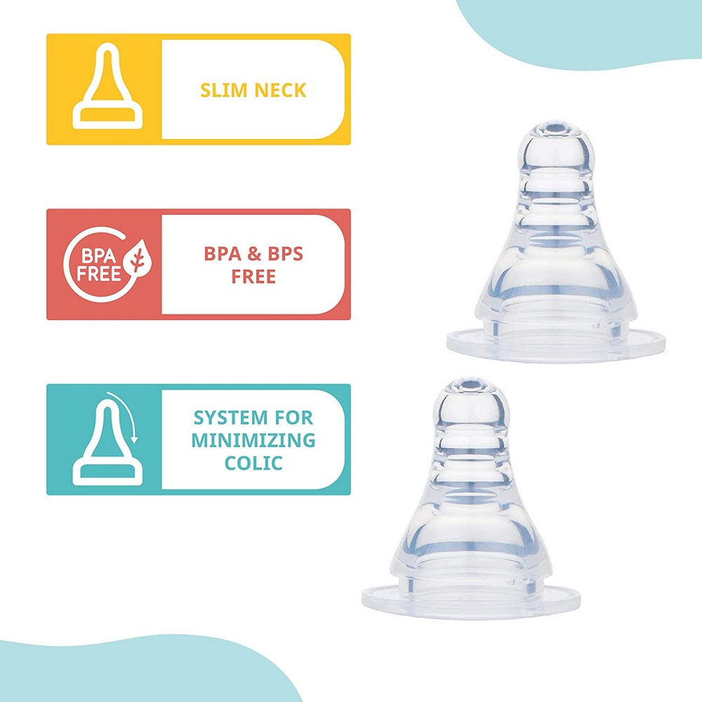 Pigeon Peristaltic Nipple - 2 Pieces