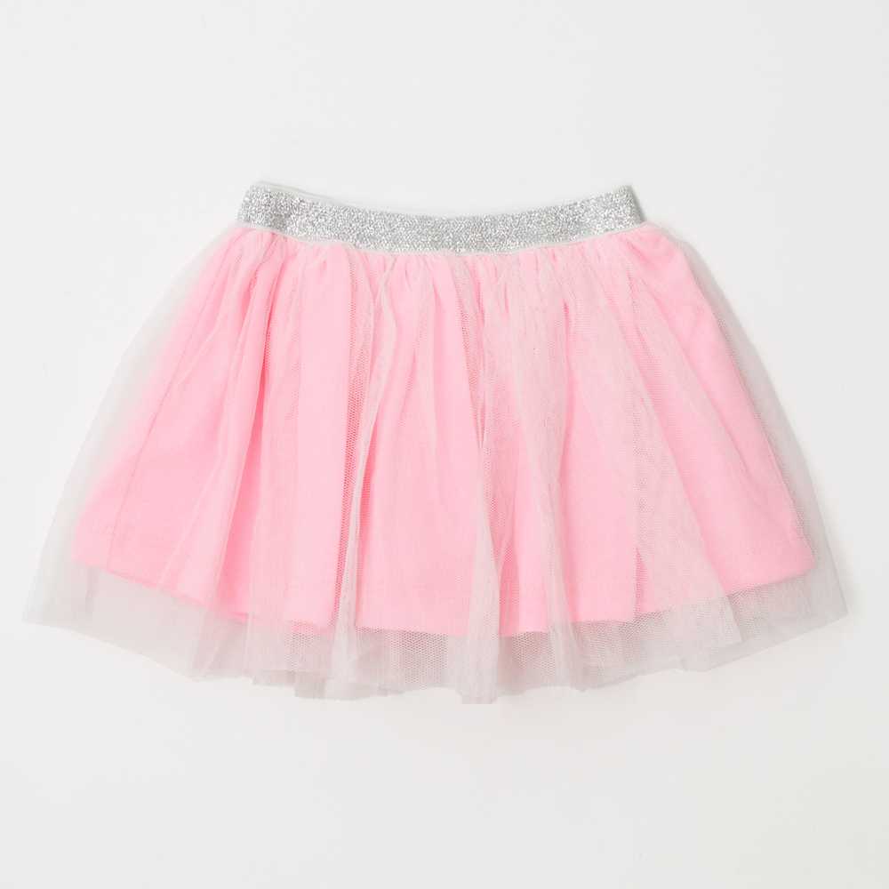 White Dance Your Out Top With Pink Net Skirt